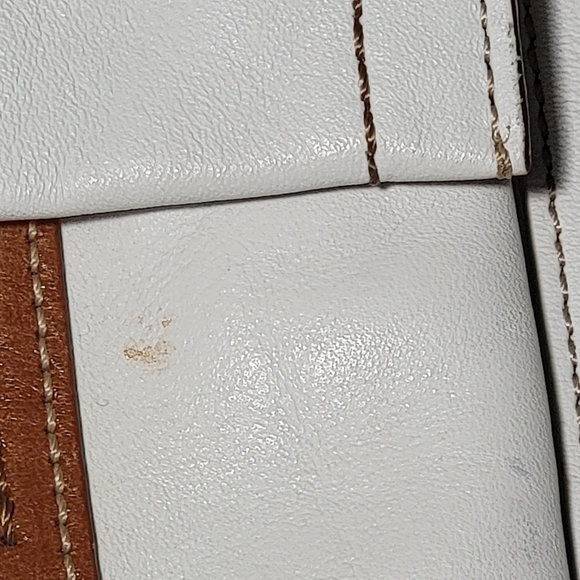 Coach 2007 White Leather Soho Satchel Tote Bag Purse 6468 Shopper Neutrals - Picture 4 of 16